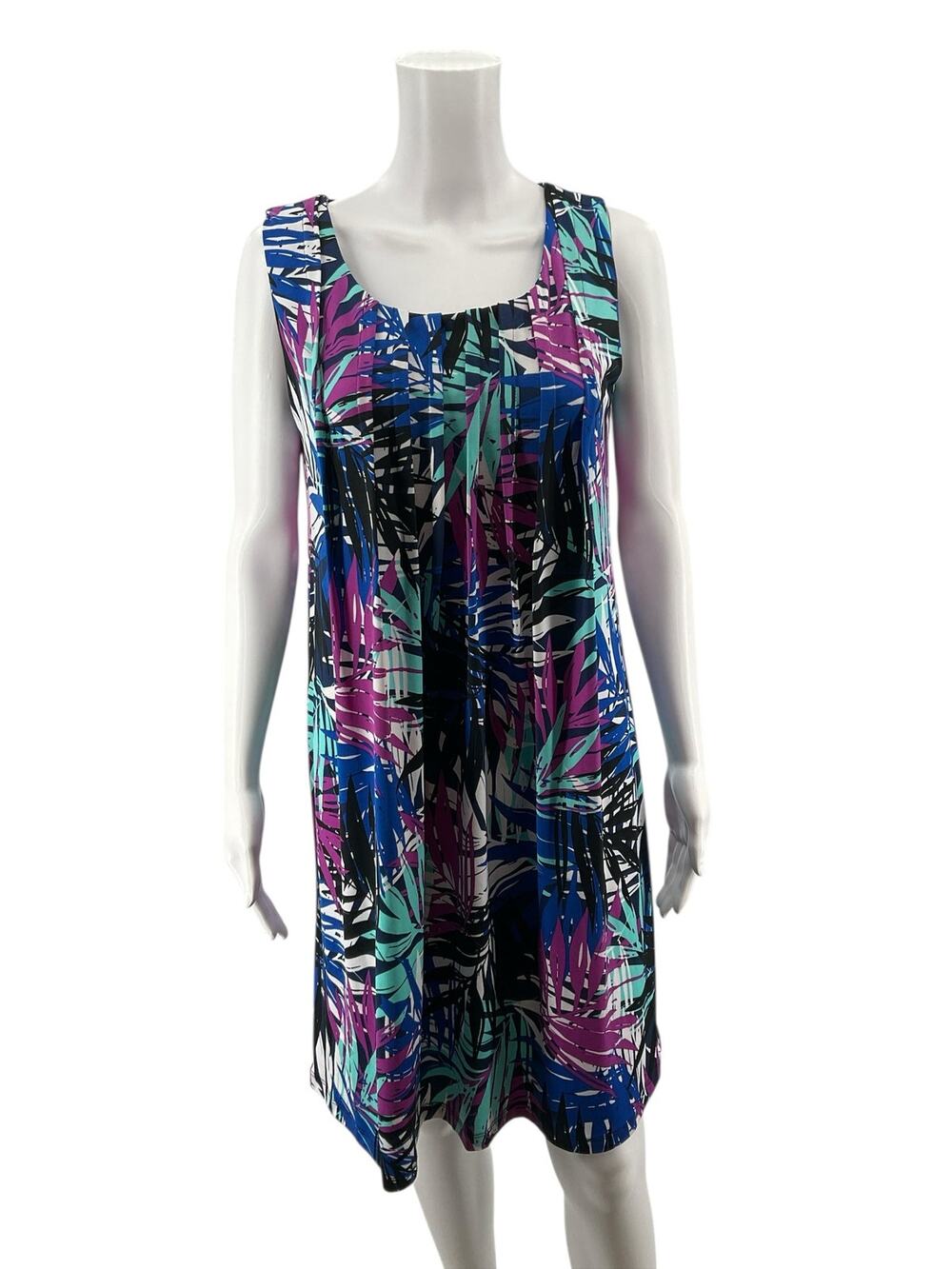 RN Studio by Ronni Nicole Palm Leaf Print Stretch Dress Size 4
